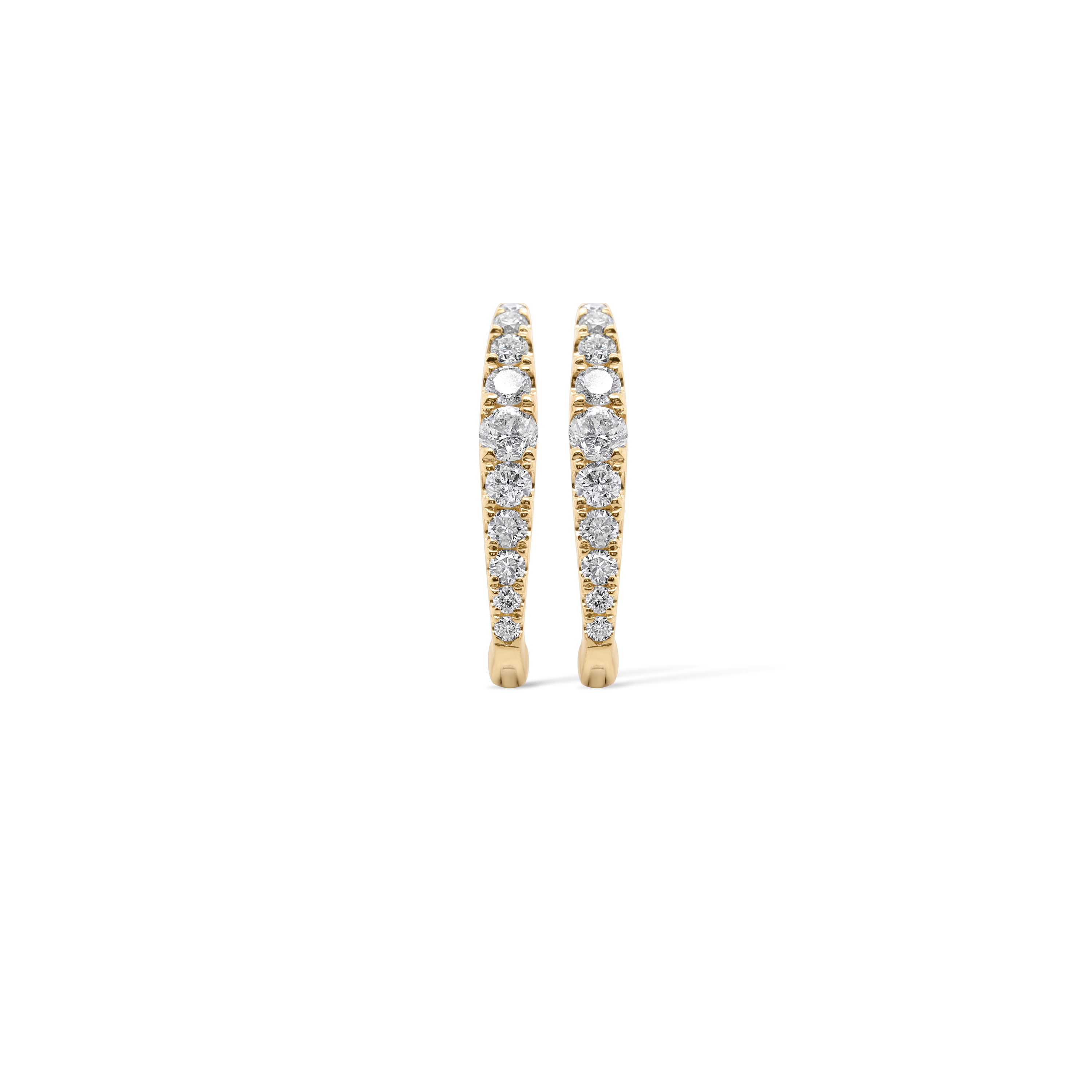 Diamond Hoop Earrings 0.40 ct. 10K Yellow Gold